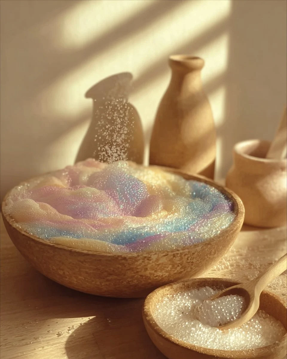 Cornstarch and Dish Soap Bubble Dough