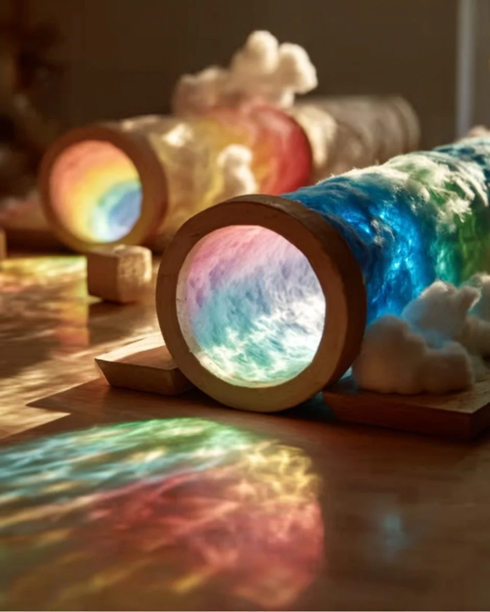 Creative Science Craft For Kids Rainbow Light Show