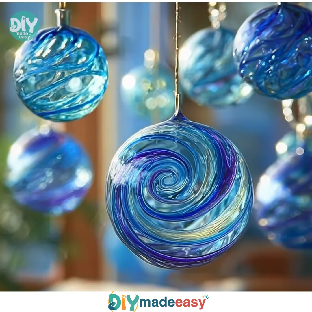 Enchanting Crayon Suncatchers – Blue Hues That Captivate Light