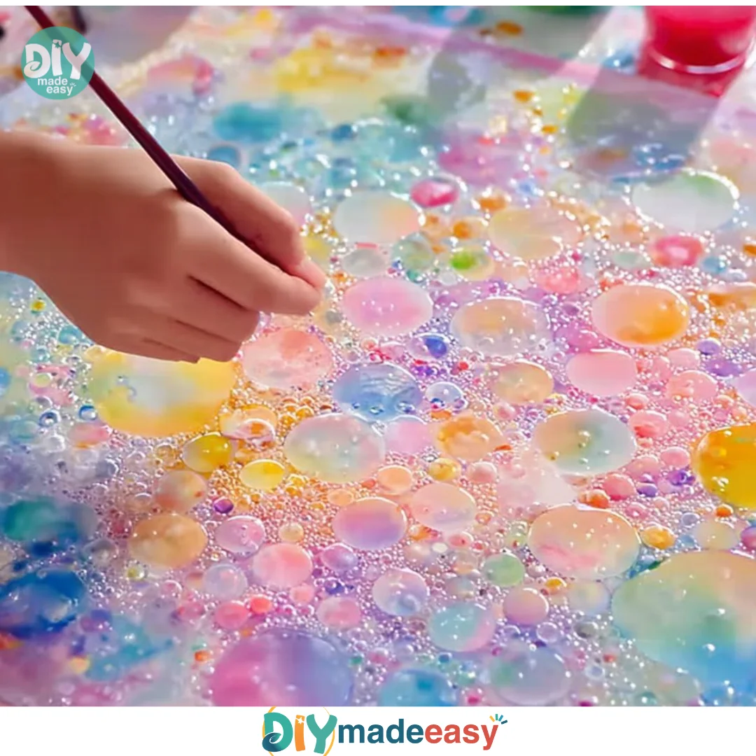 Whimsical Bubble Painting Art for Kids: Easy DIY Fun!