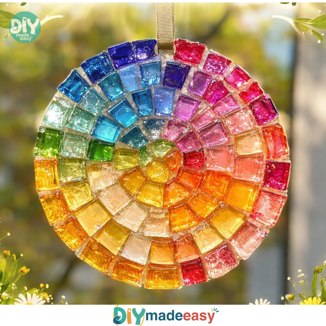 Clear Glue Mosaic Suncatcher