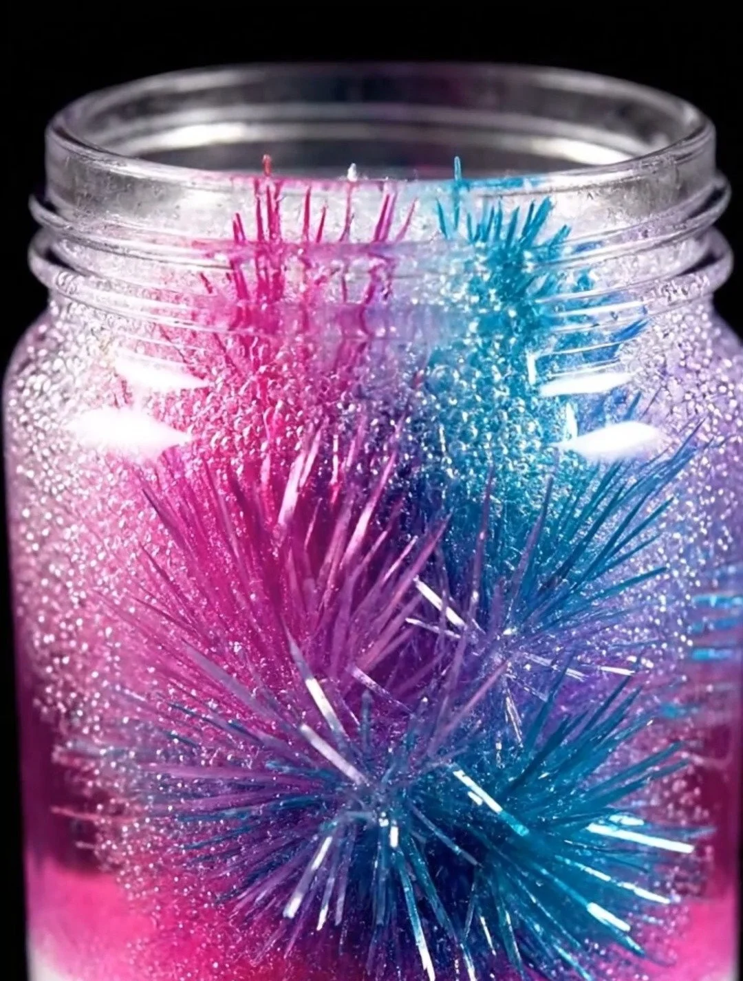 Colorful Baking Soda and Vinegar Reaction