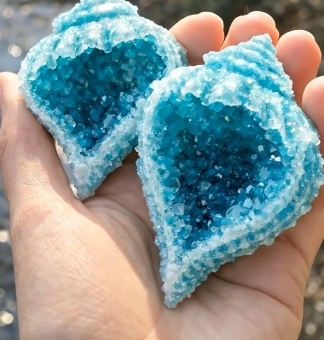 DIY Crystal Seashells