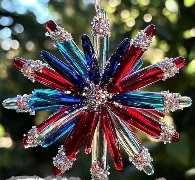 DIY Firework Suncatcher