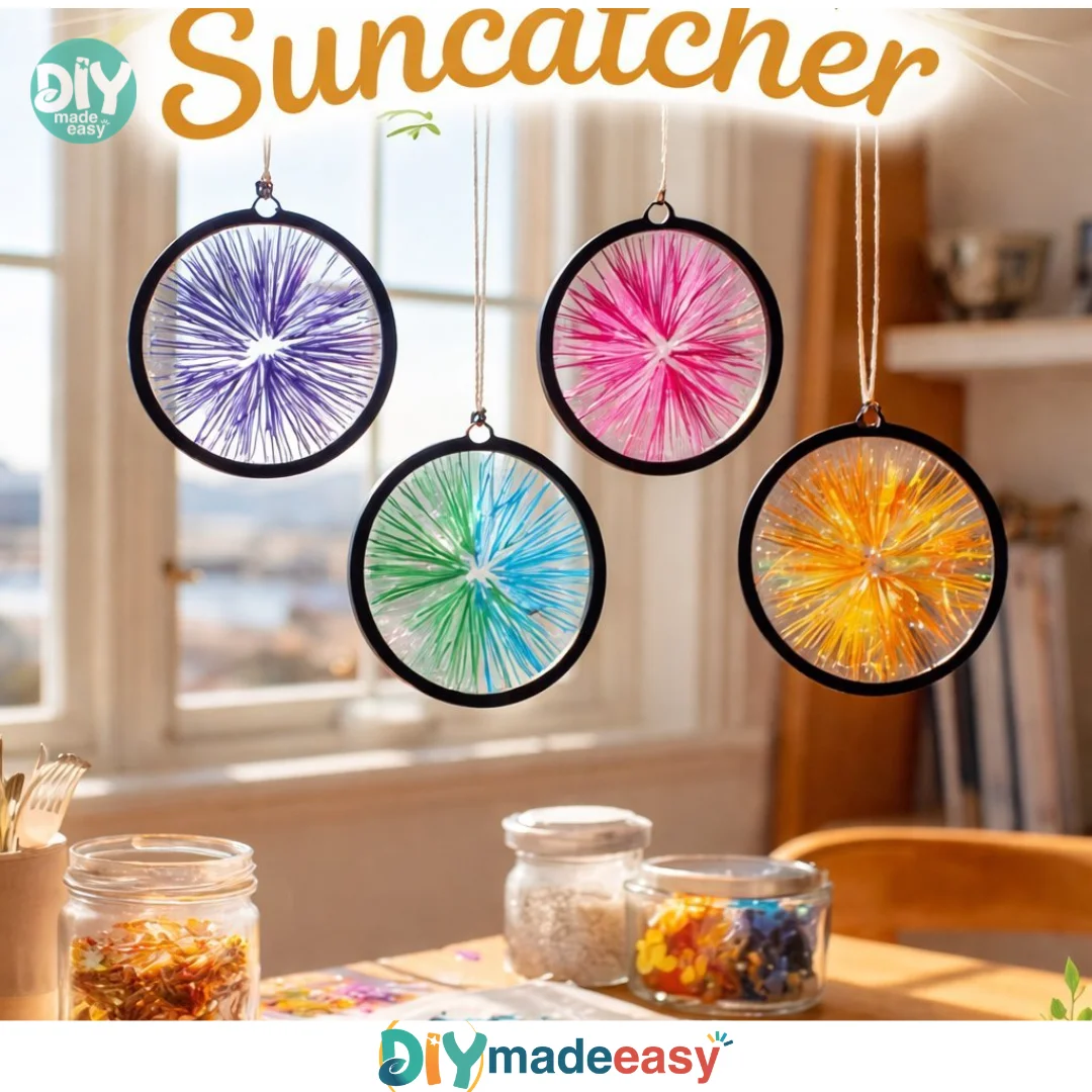 DIY Firework Suncatcher