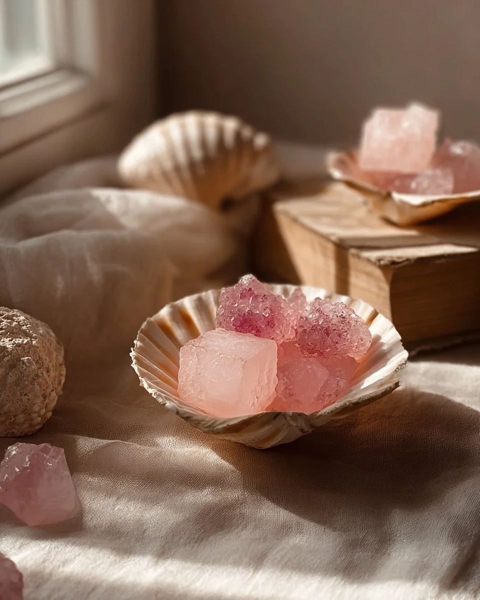 Pink Seashell Crystals