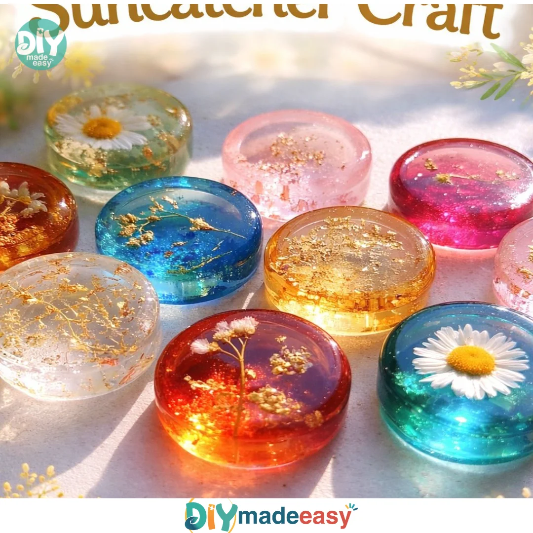 Plastic Lid Glue Suncatcher Craft
