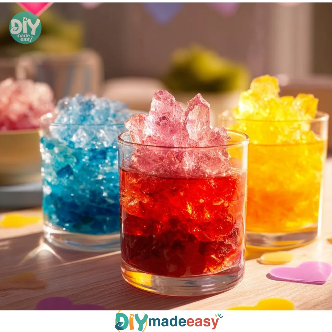 Rainbow Crystal Rocks (No Borax!)