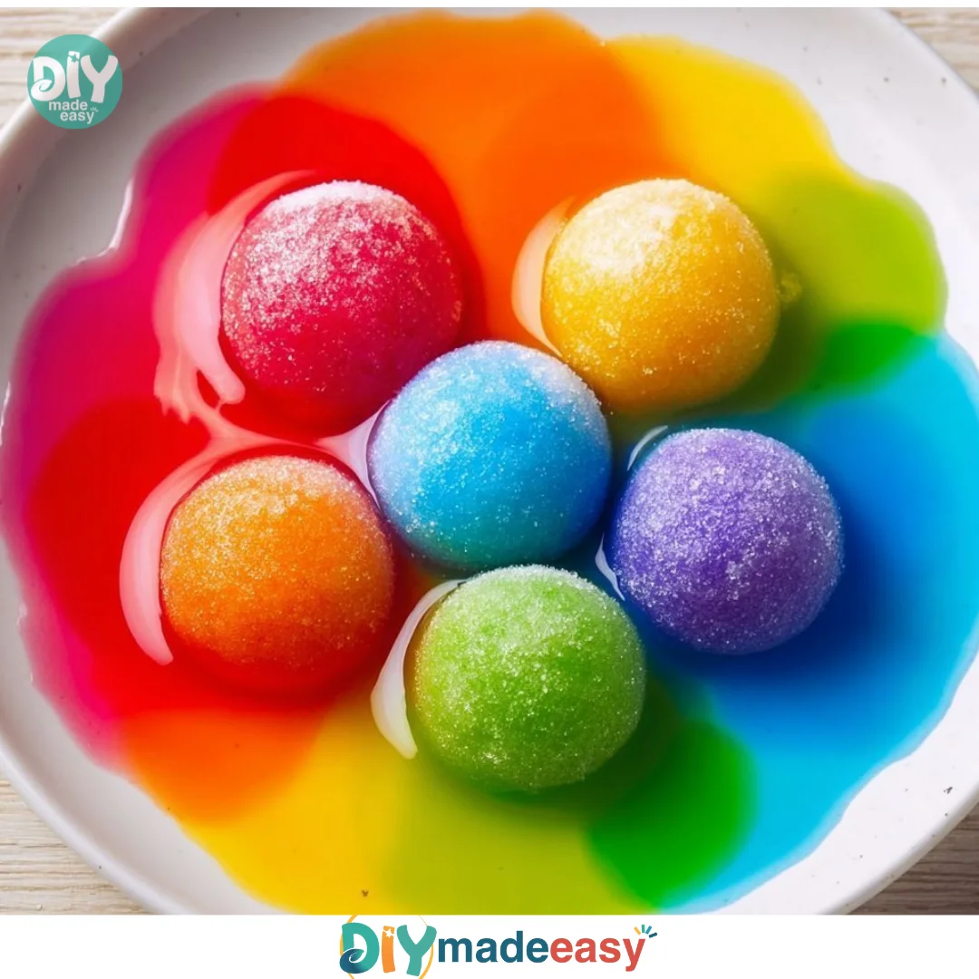 Rapid-Growing Rainbow Sugar Crystal Eruption