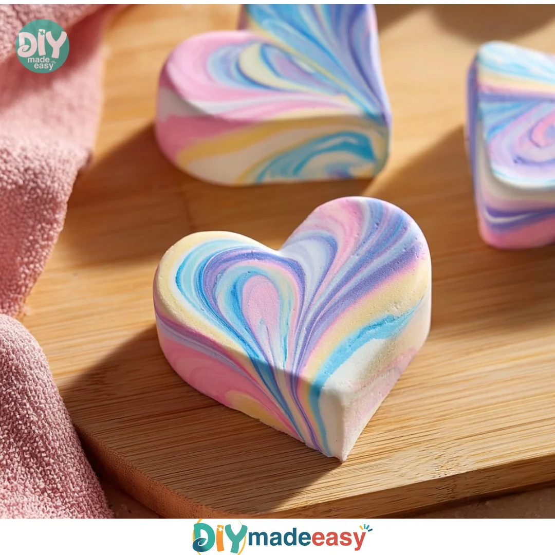 Shaving Foam Marbled Hearts ❤️