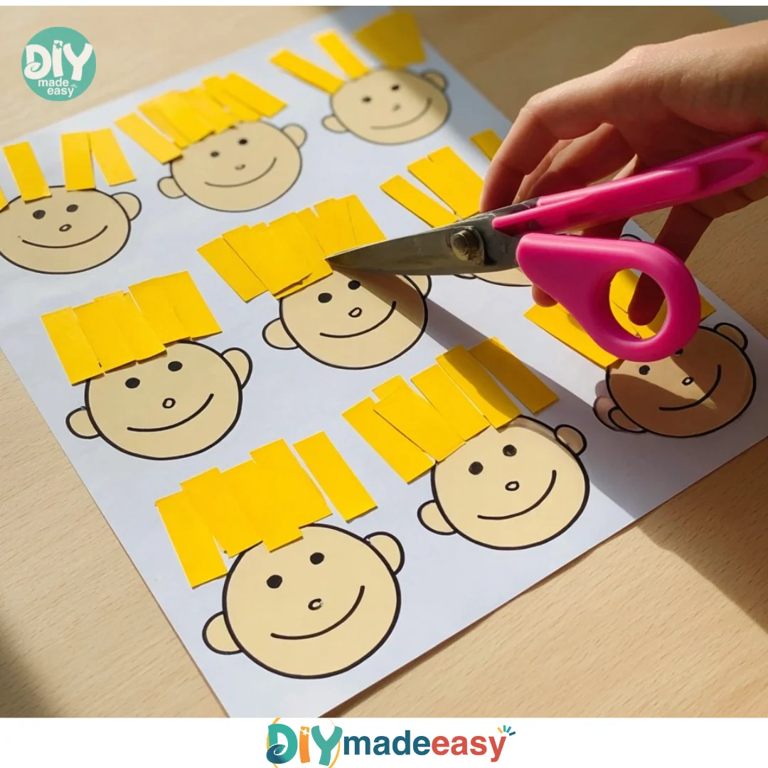 Subtraction Haircut using Sticky Notes