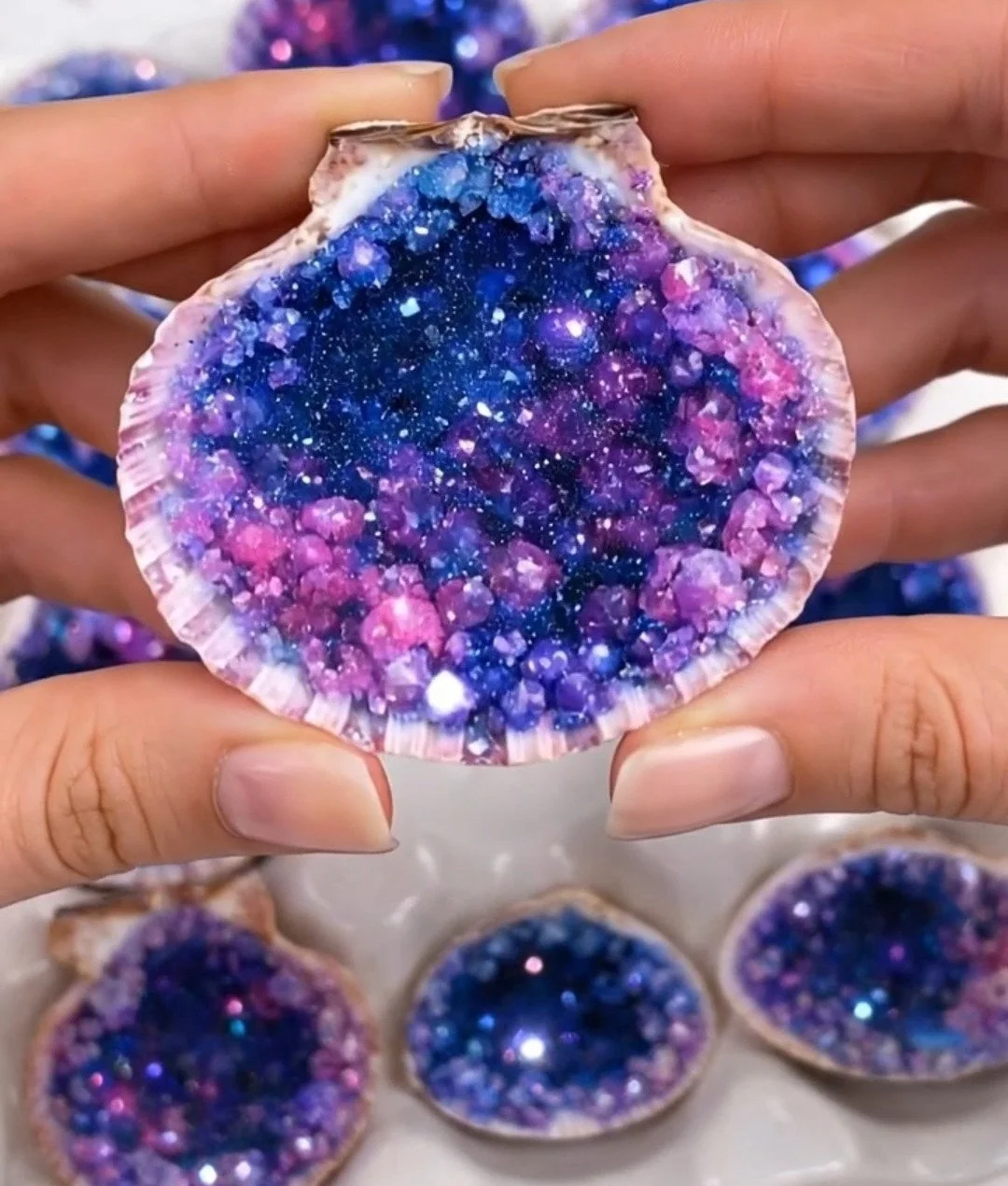The Quiet Joy of Making Galaxy Crystal Seashells