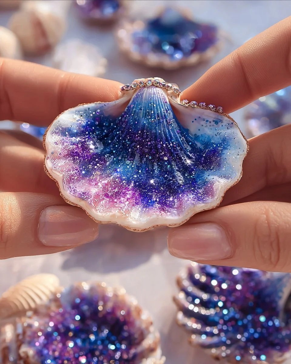 The Quiet Joy of Making Galaxy Crystal Seashells