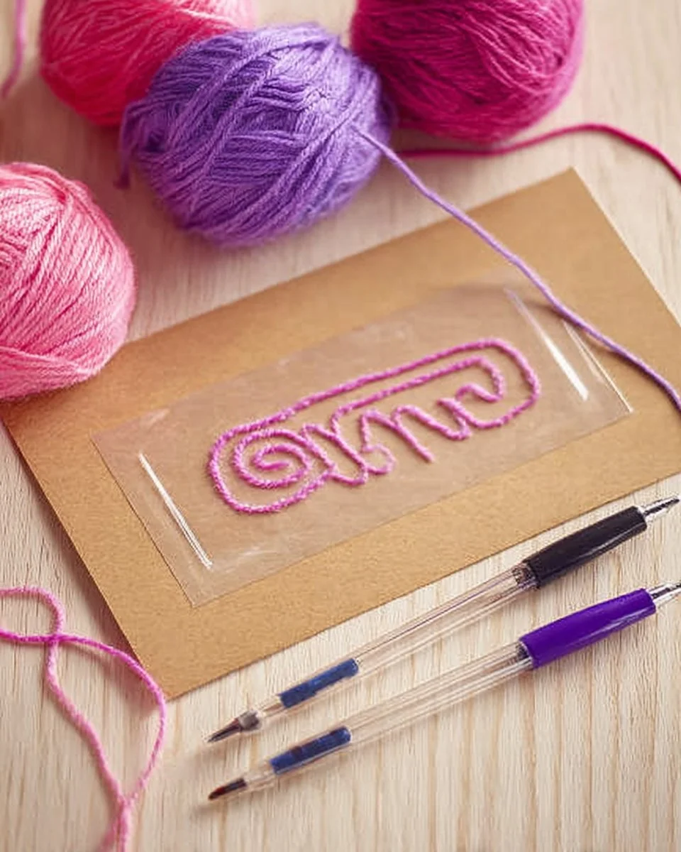 Yarn Pen Art Hack
