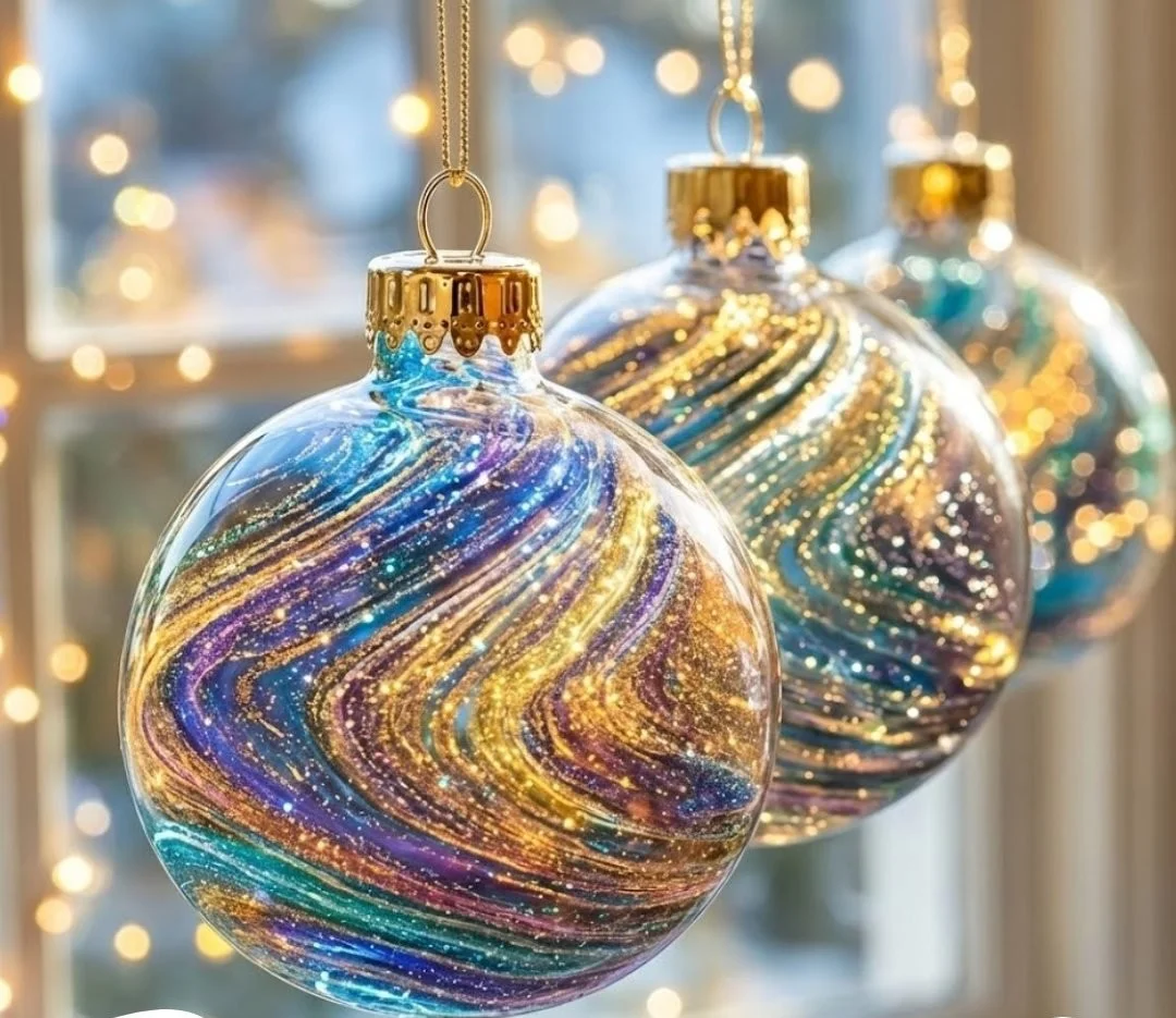 Baking Soda Galaxy Ornaments