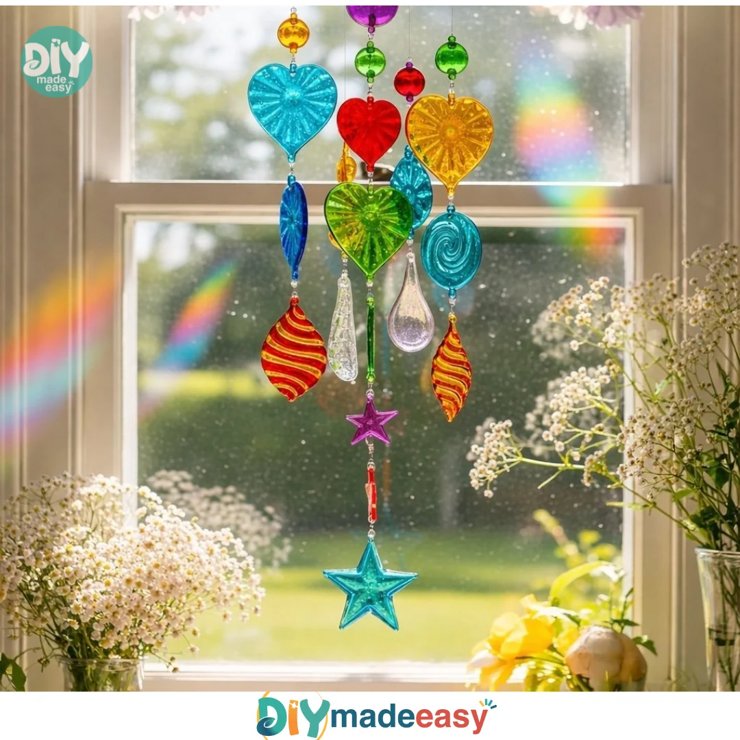 Bold Color Bioplastic Suncatchers