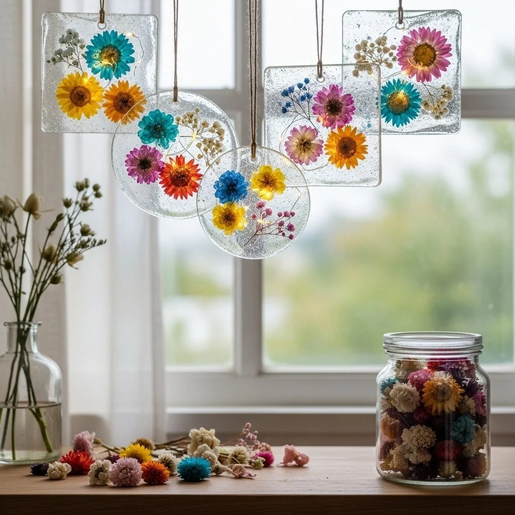 Colorful DIY Bioplastic Suncatchers