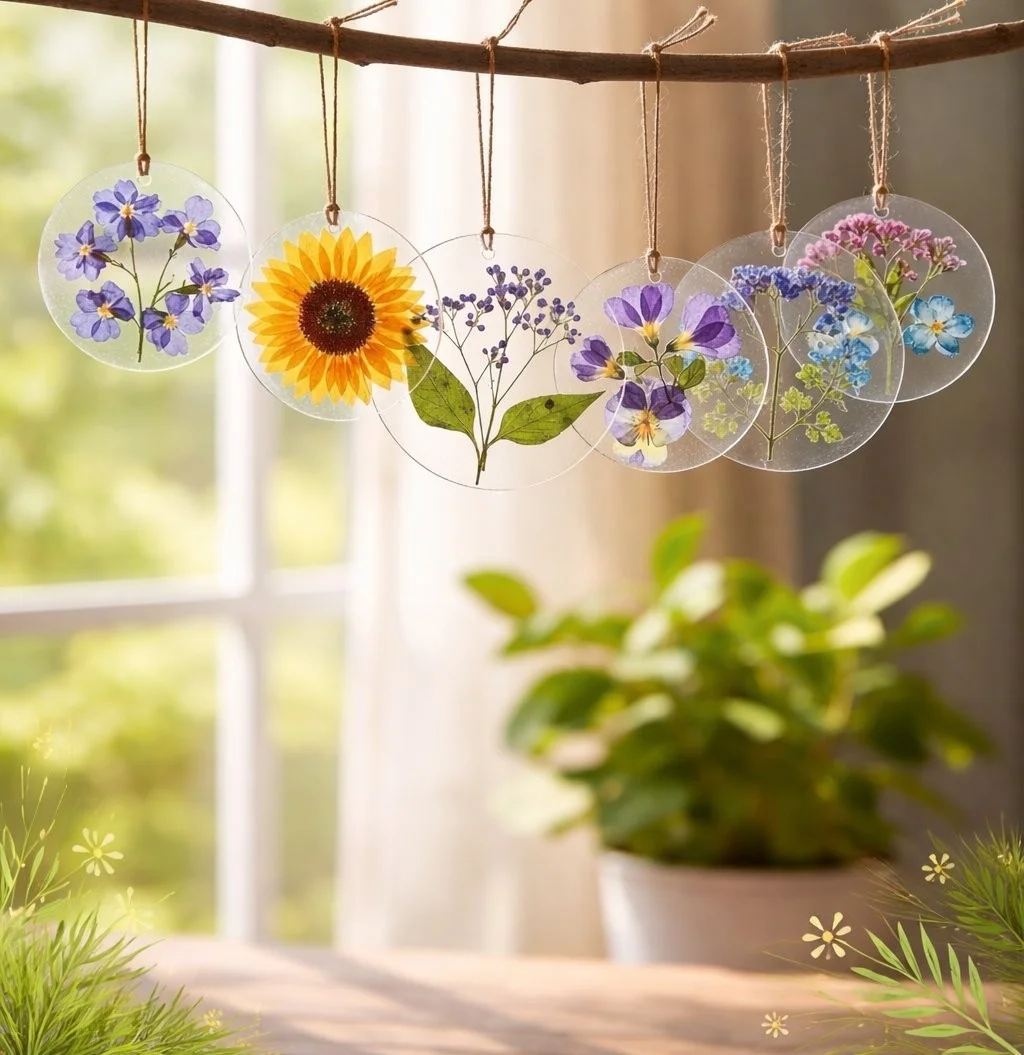 Cornstarch Bioplastic for Pressed Flowers