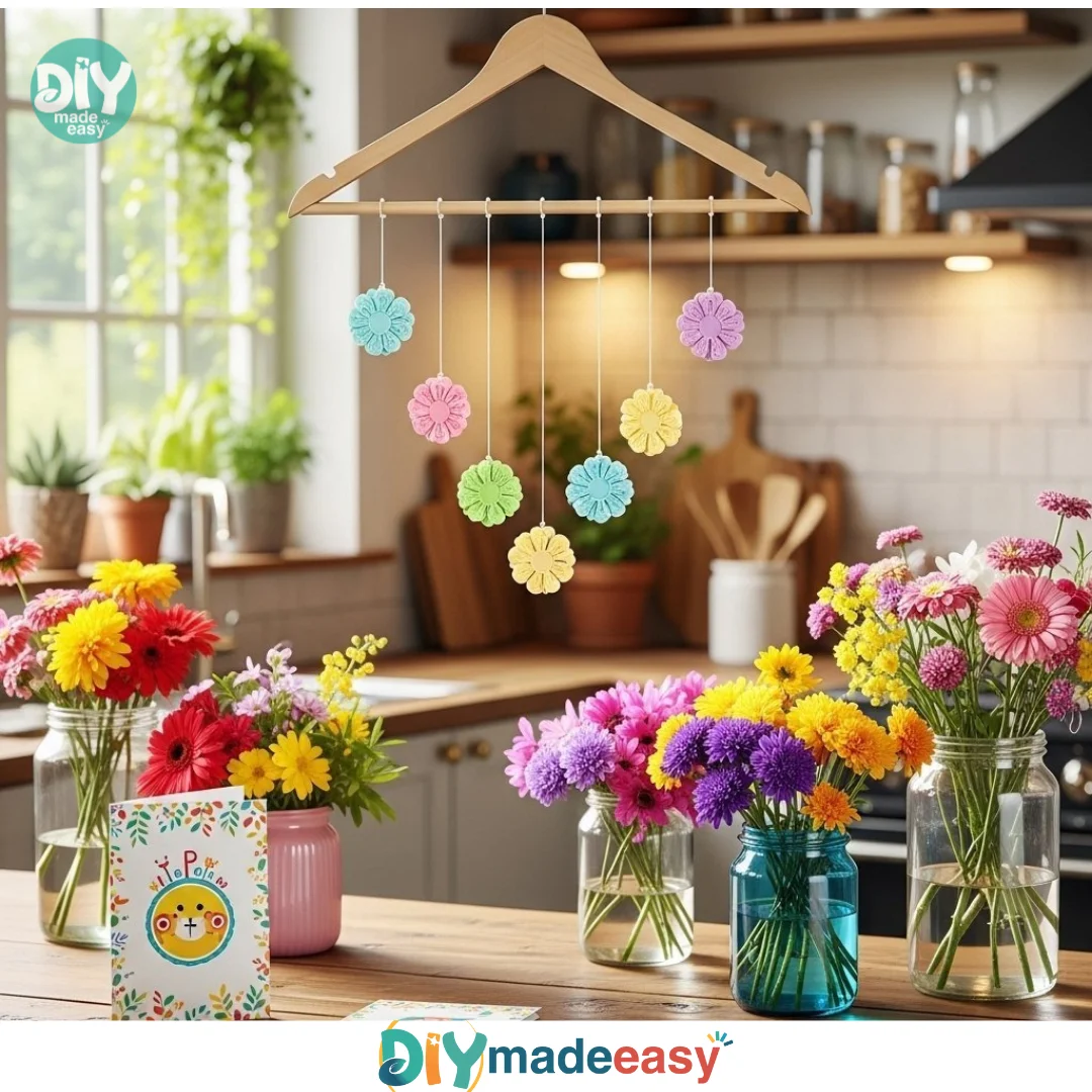 DIY Bioplastic Suncatchers with Colorful Swirls