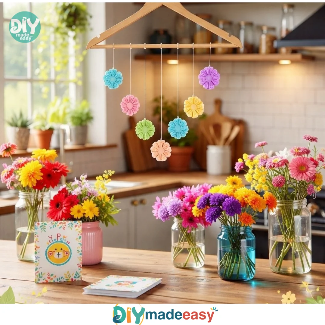 DIY Bioplastic Suncatchers with Colorful Swirls