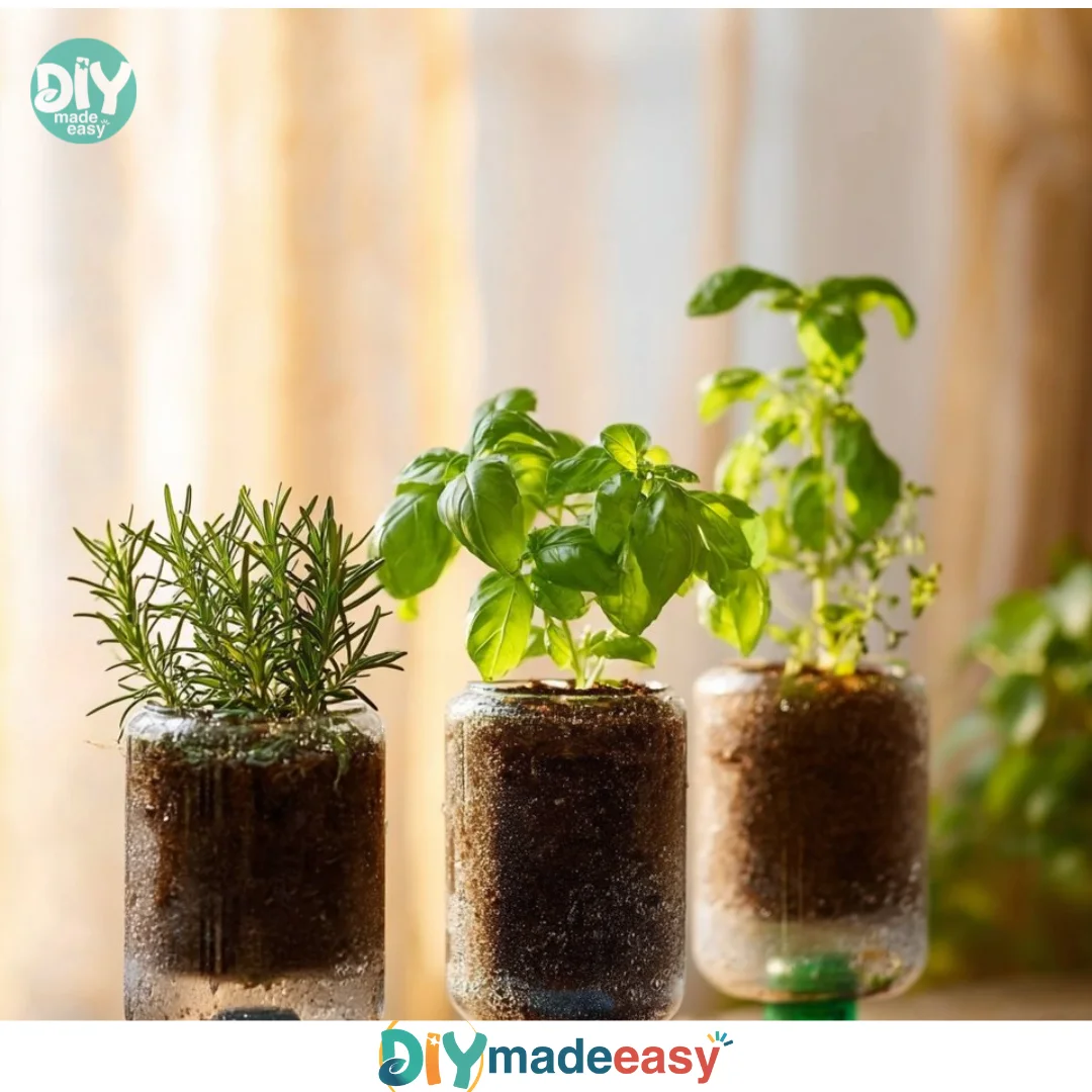 DIY Self Watering Planters Made from Recycled Bottles