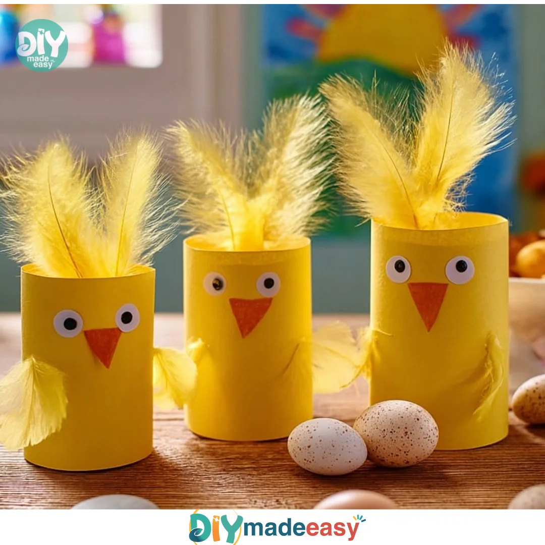 Feathered Cardboard Chicks