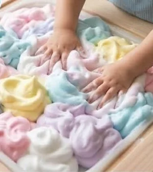 Fluffy Soap Foam Sensory Play