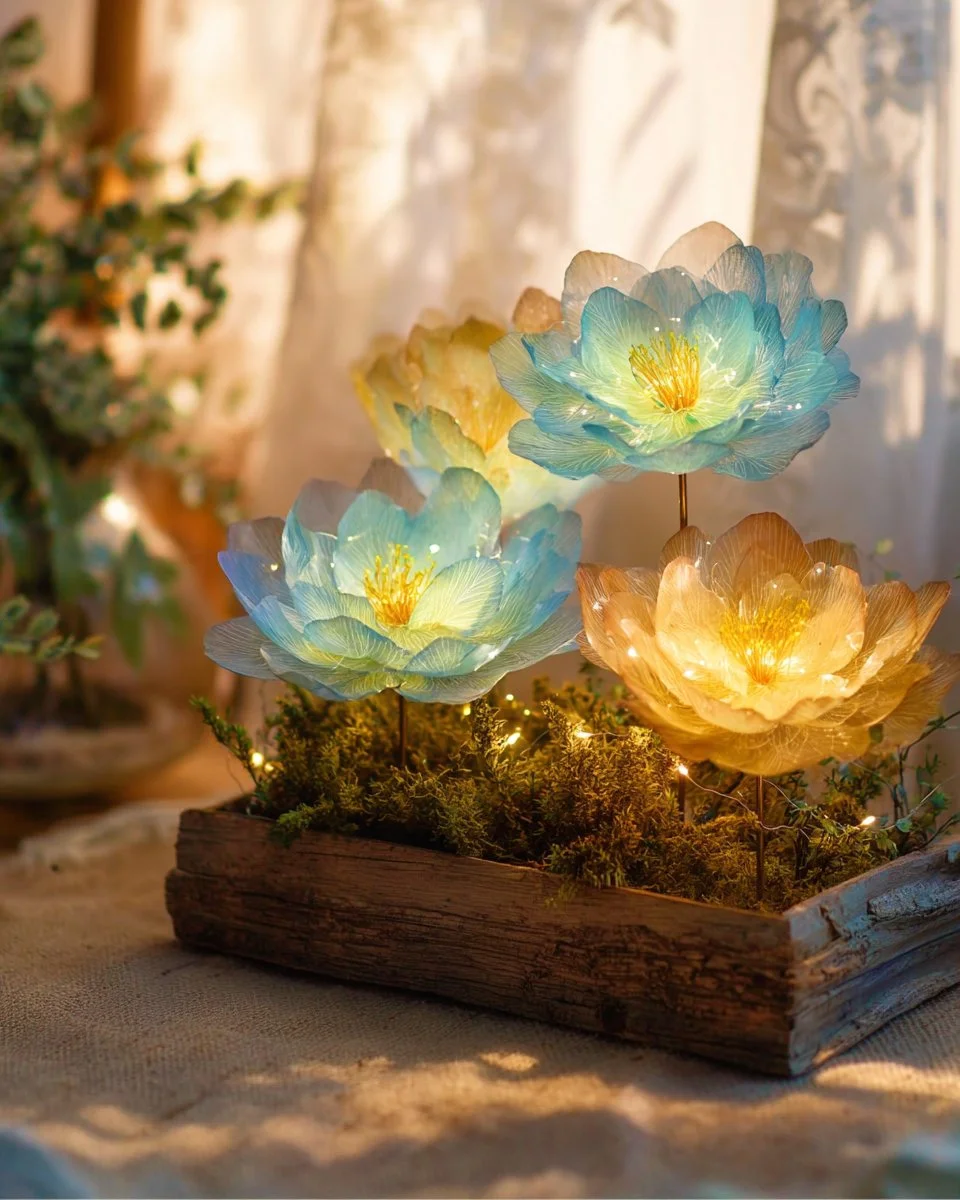 Glow-in-the-Dark Crystal Flowers