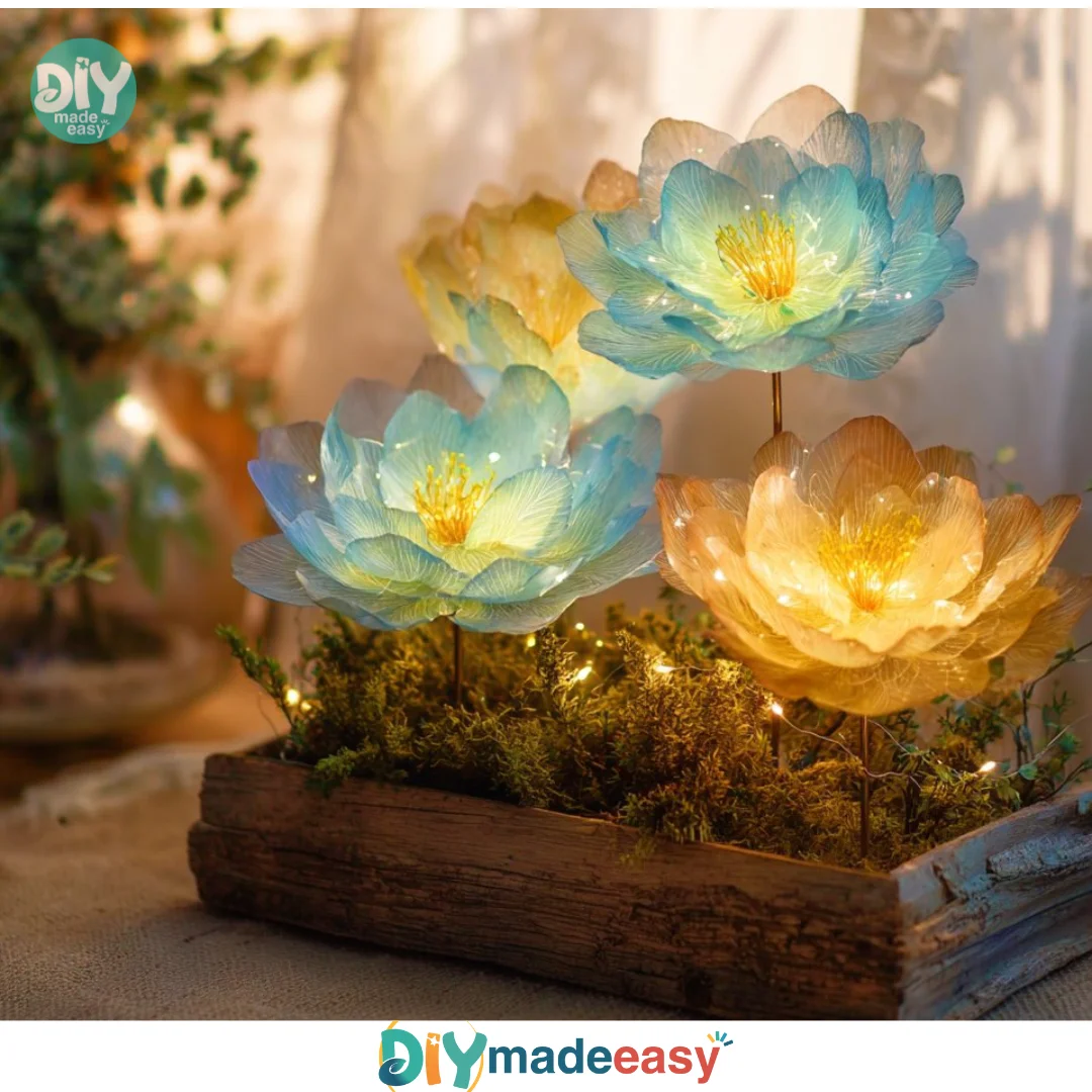 Glow-in-the-Dark Crystal Flowers