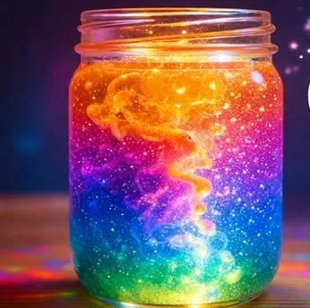 Glowing Glitter Jar