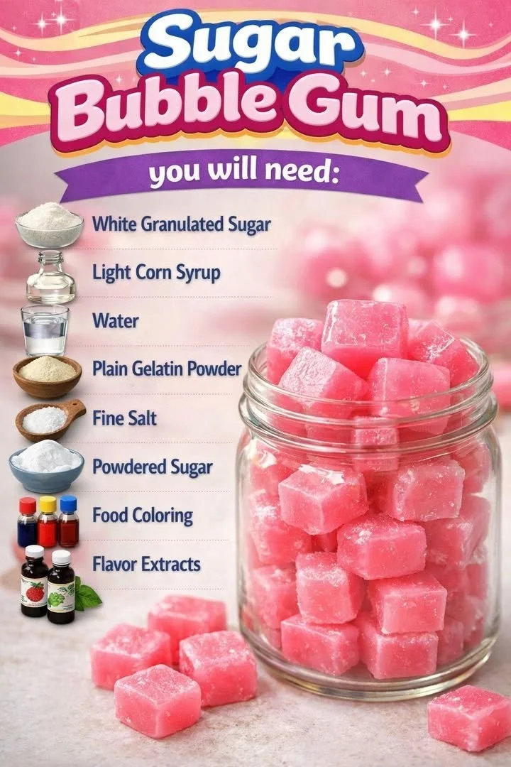 Homemade Sugar Bubble Gum