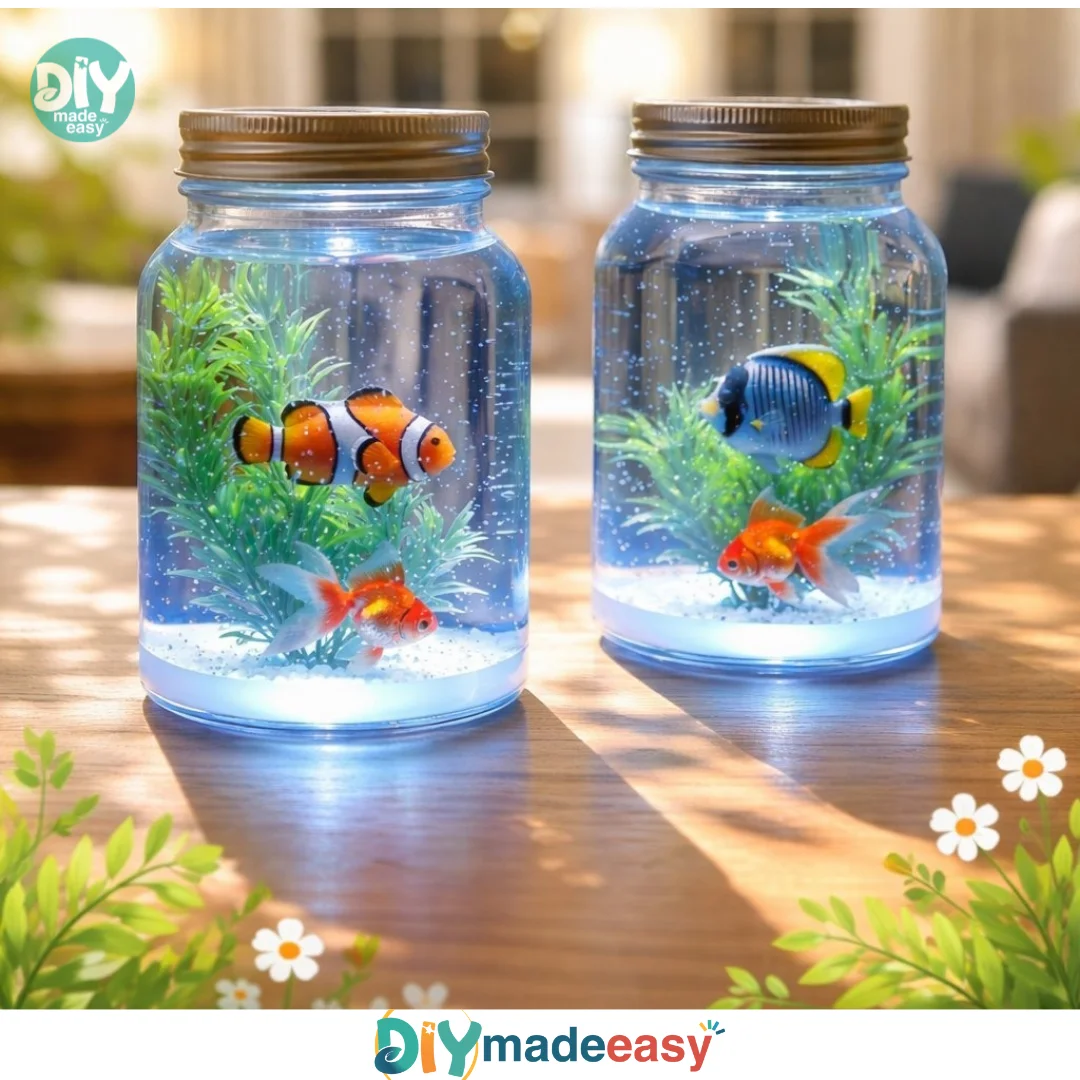 Mini Aquarium in a Jar