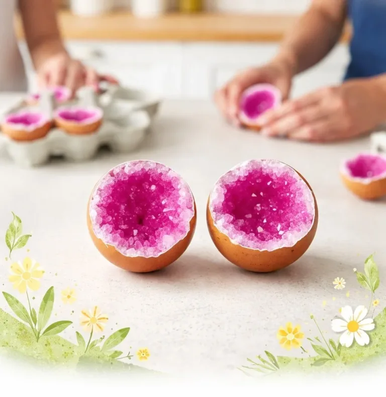 Beautiful pink crystal eggshell geodes showcasing unique gemstones