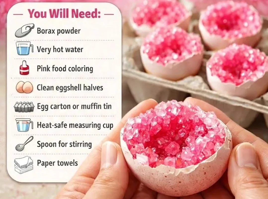 Pink Crystal Eggshell Geodes