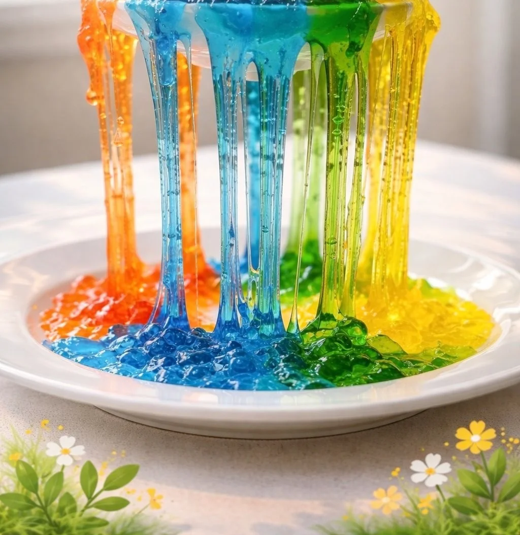 Rainbow Sugar Crystal Eruption
