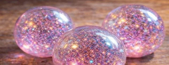 This looks like magic... but it’s just glue and glitter 🤯