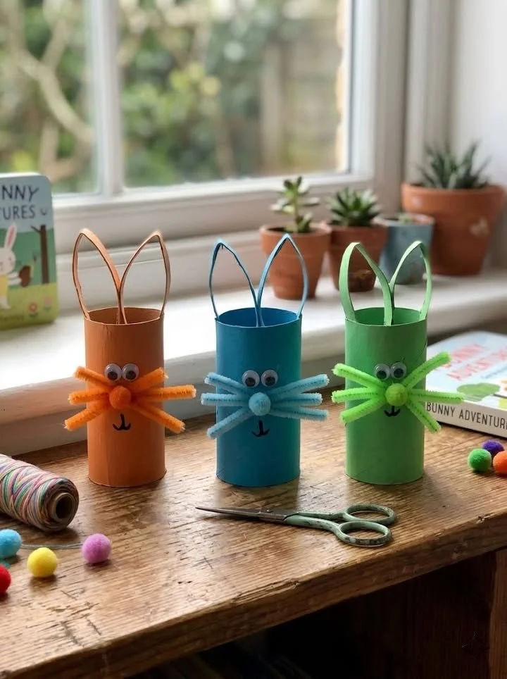 Vibrant Fuzzy-Whiskered Bunnies