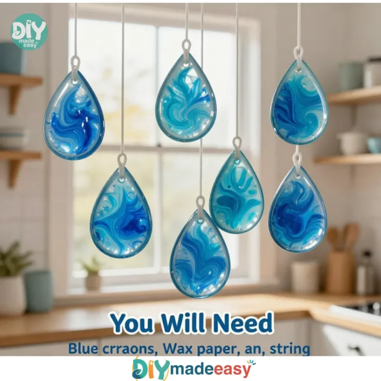 Beautiful blue suncatchers catching sunlight in a serene setting.