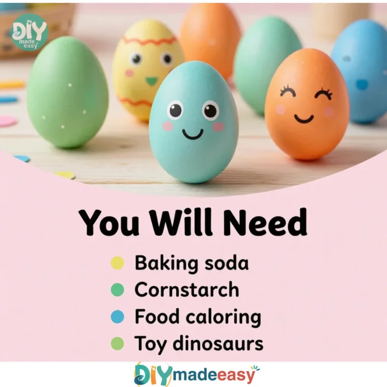 Colorful DIY dinosaur eggs created for fun crafts and educational activities.