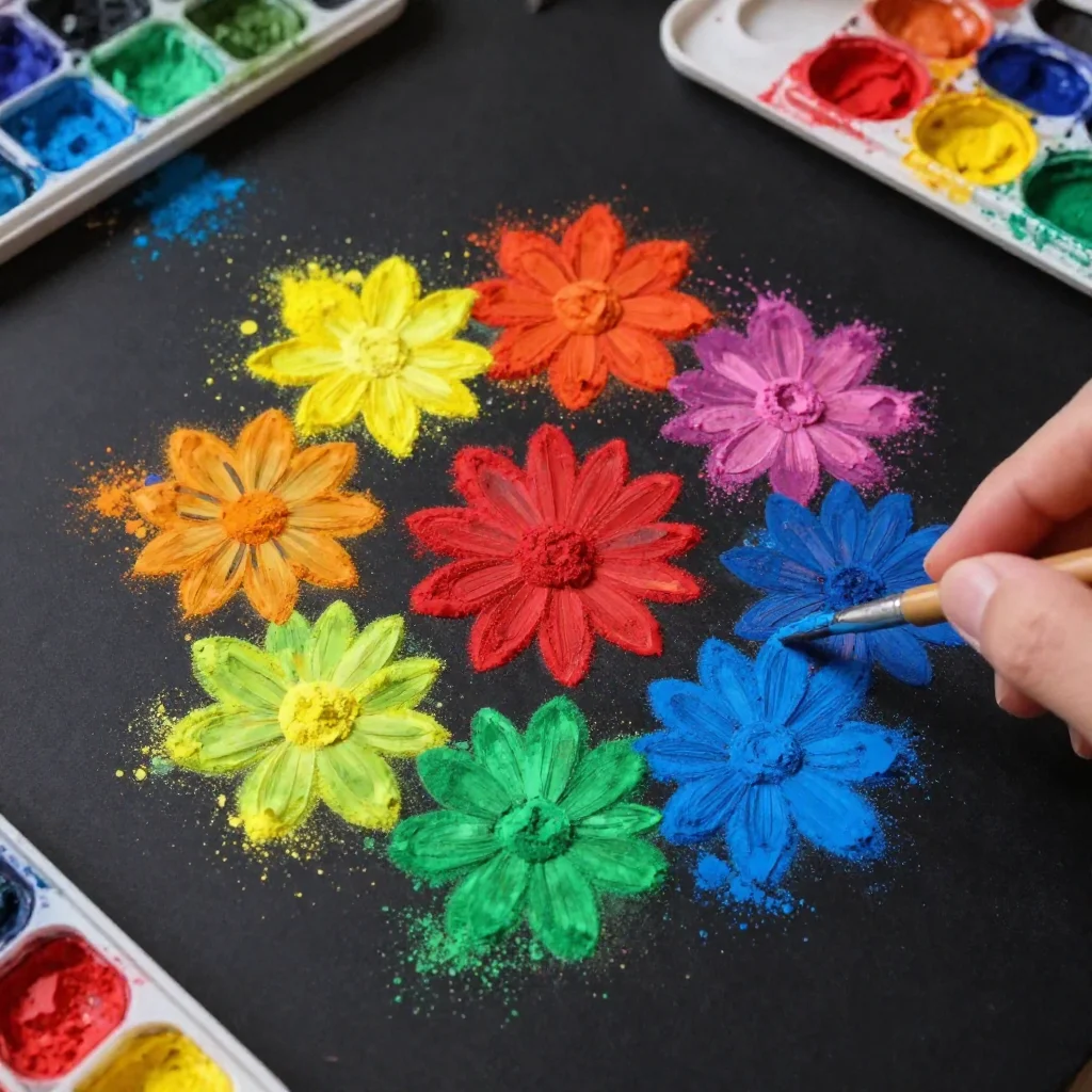 DIY Firework Salt Painting