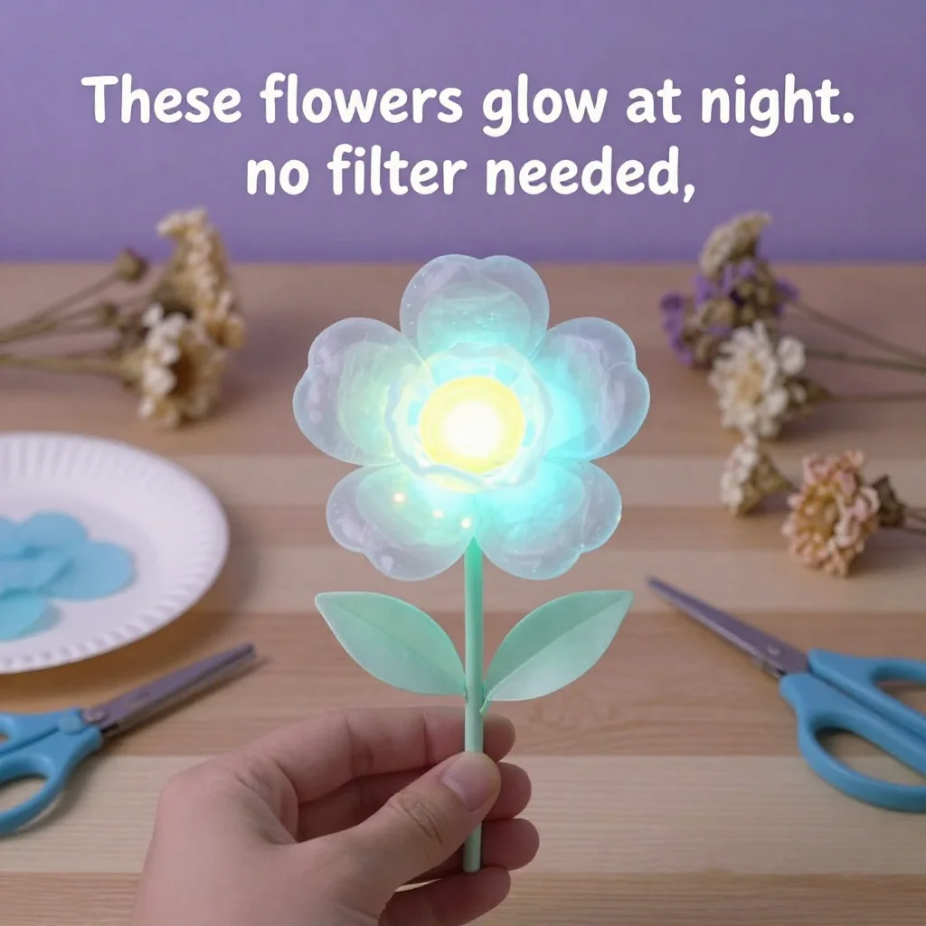 Glowing Flowers DIY 24 Glowing Flowers DIY