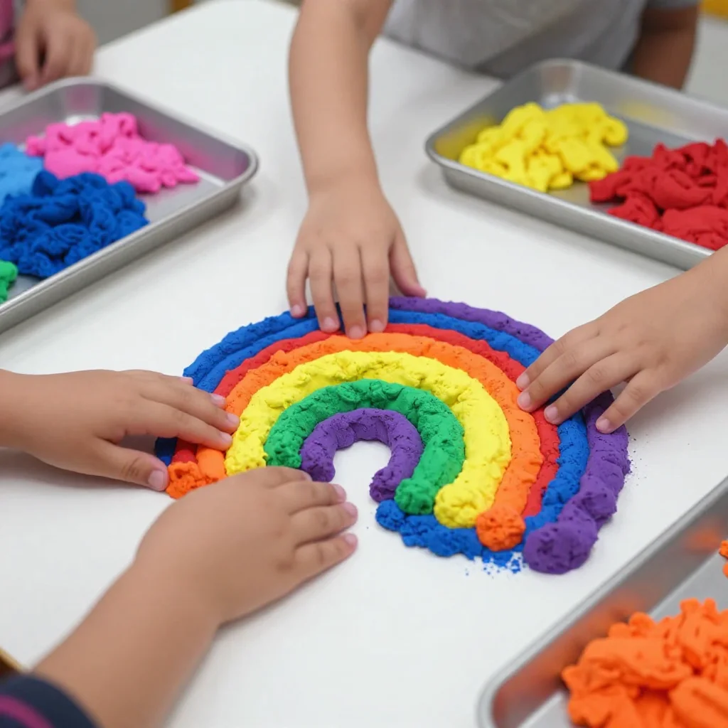 Making Rainbow Sand