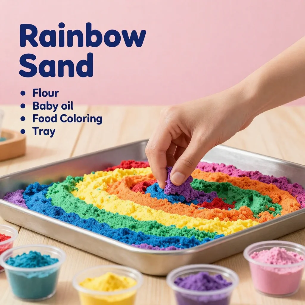 Making Rainbow Sand