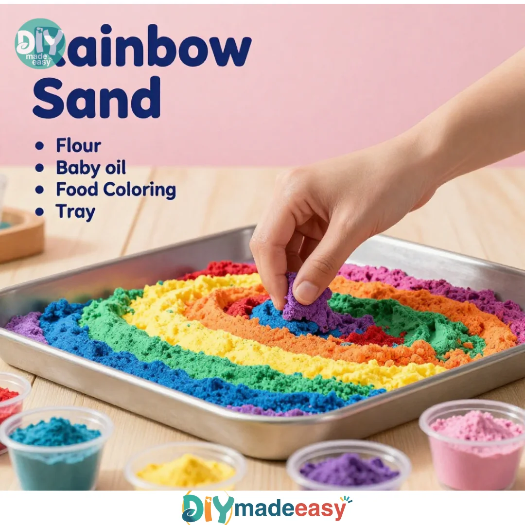 Making Rainbow Sand
