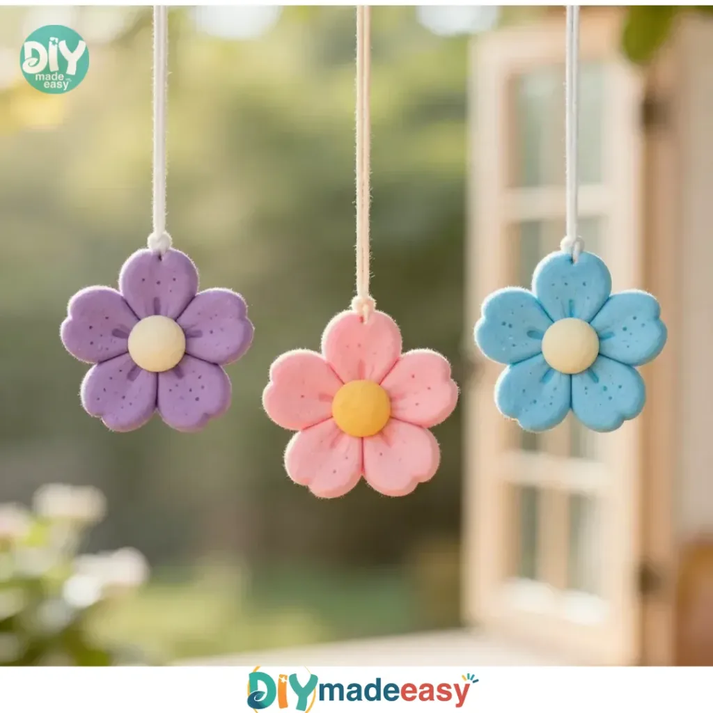 DIY plastic bottle flower suncatchers art project