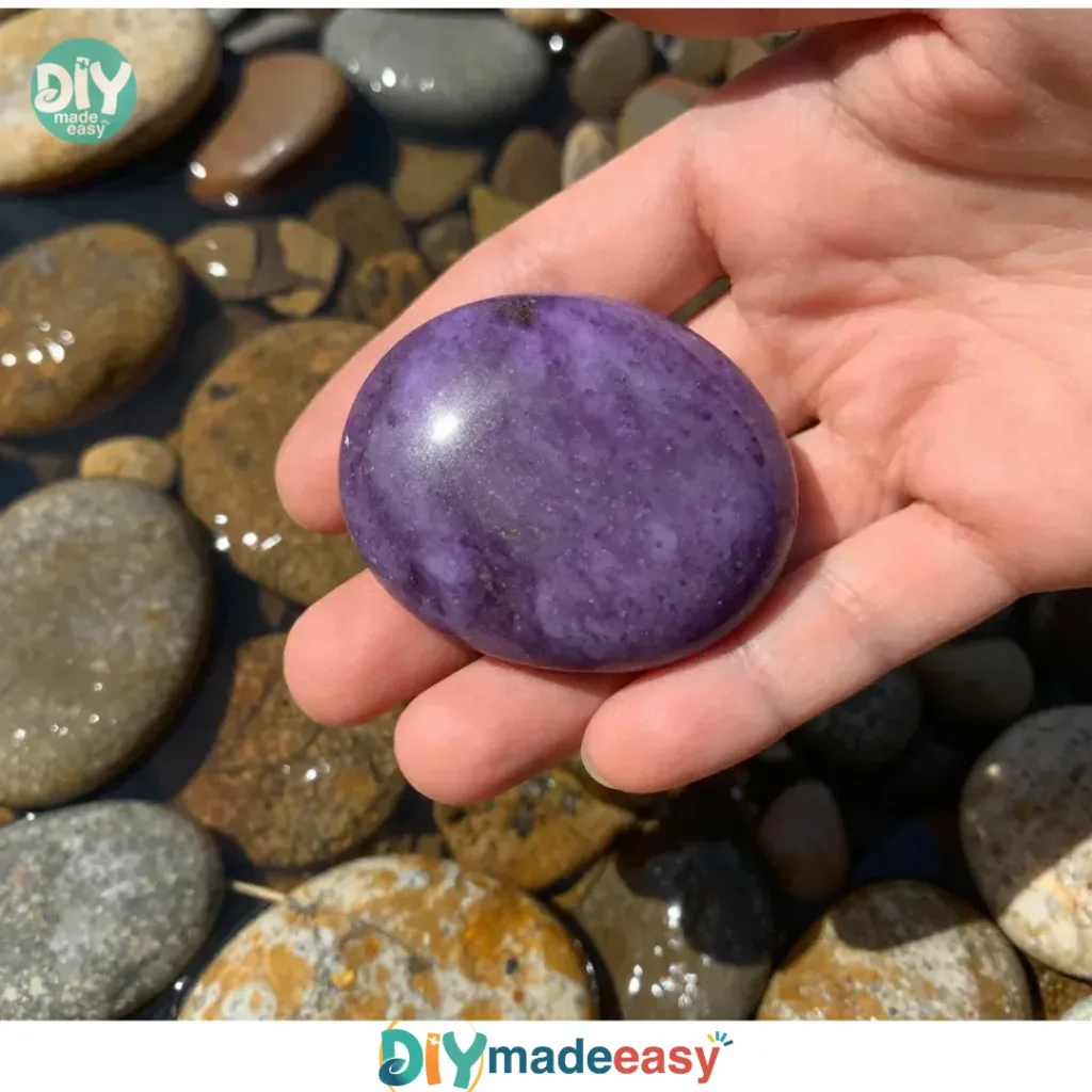 A collection of worry stones for stress relief and meditation.