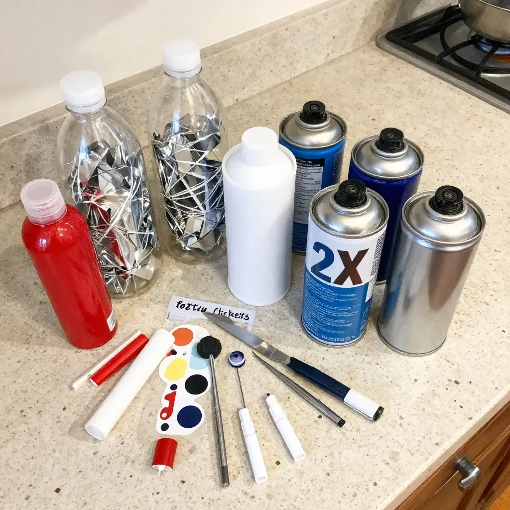 4th of July Plastic Bottle Spinners