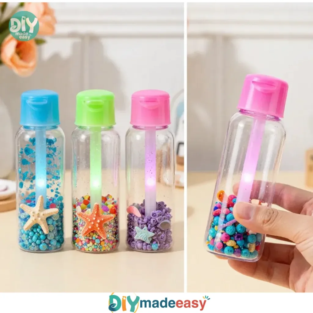 Glowing underwater sensory craft activity for kids