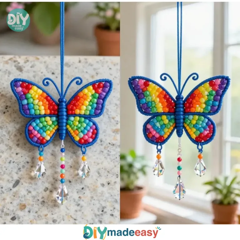 Colorful butterfly craft ideas for kids using paper and craft supplies.