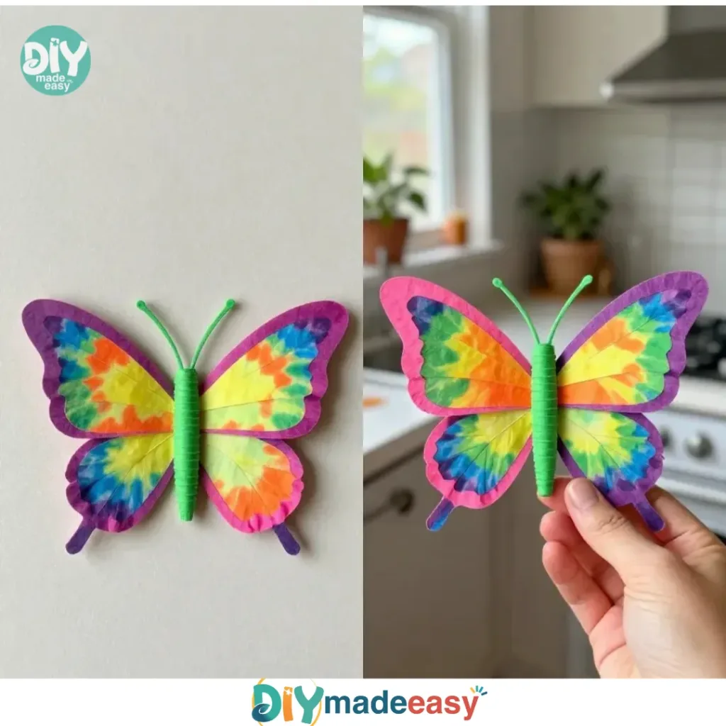 Coffee filter butterfly showcasing the brewing process for a perfect cup